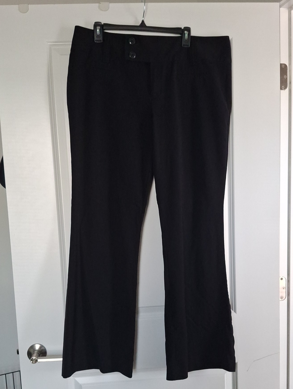 Maurices Black Women's Dress Pants with Branded Waistband